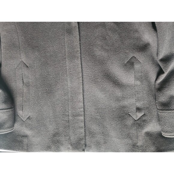 VTG Forecaster Platinum SZ 10 Brown Lambs Wool Blend Fox Fur Trim Hooded Coat - Picture 3 of 14